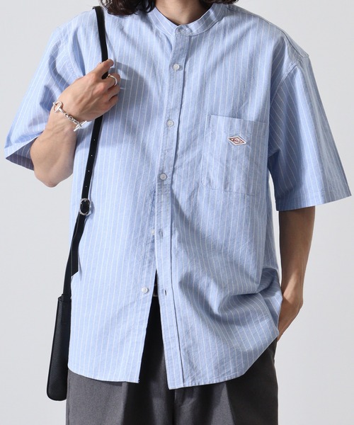 BALL(ボール)の「BALL オックス 半袖 バンドカラーシャツ(シャツ/ブラウス・メンズ・サックスブルー/ストライプ/オフホワイト・LL/M/L)」の21枚目の写真