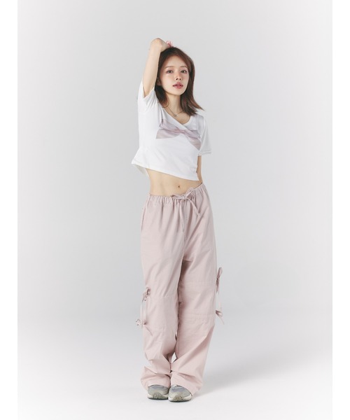 ROOPTOKYO（ループトウキョウ）の「ROOPTOKYO×Ye kong ribbon tee（Tシャツ/カットソー・レディース・ホワイト/ブラック・FREE）」の10枚目の写真