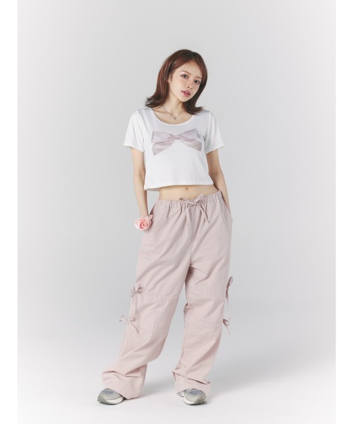 ROOPTOKYO（ループトウキョウ）の「ROOPTOKYO×Ye kong ribbon tee（Tシャツ/カットソー・レディース・ホワイト/ブラック・FREE）」の11枚目の写真