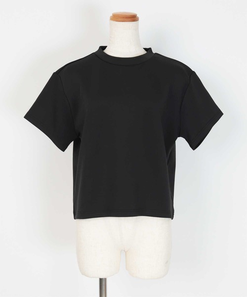 セール】ボンディングクロップドプチハイネックTシャツ（Tシャツ