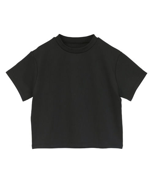 UR'S(ユアーズ)の「ボンディングクロップドプチハイネックTシャツ(Tシャツ/カットソー・レディース・ホワイト/ブラック・L/M/S)」の19枚目の写真