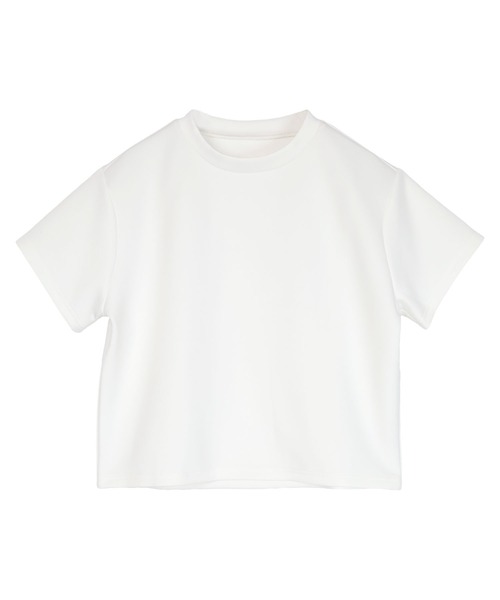 UR'S(ユアーズ)の「ボンディングクロップドプチハイネックTシャツ(Tシャツ/カットソー・レディース・ホワイト/ブラック・L/M/S)」の20枚目の写真
