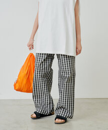 【UNISEX/SETUP対応/日本製生地】チェックパンツ