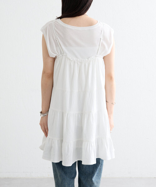 mystic（ミスティック）の「ミニキャミワンピース（ワンピース・レディース・ブラック/オフホワイト・FREE）」の16枚目の写真