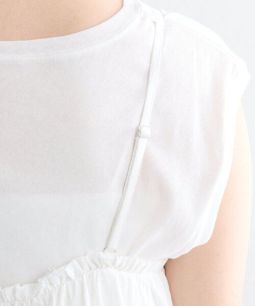 mystic（ミスティック）の「ミニキャミワンピース（ワンピース・レディース・ブラック/オフホワイト・FREE）」の17枚目の写真