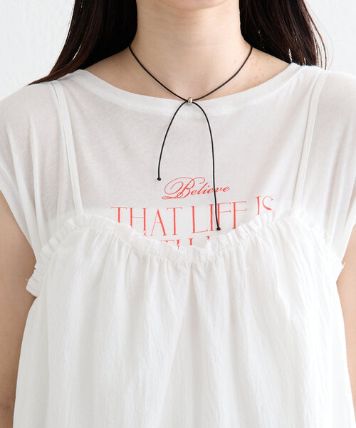 mystic（ミスティック）の「ミニキャミワンピース（ワンピース・レディース・ブラック/オフホワイト・FREE）」の18枚目の写真