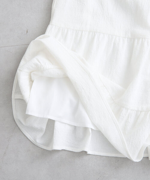 mystic（ミスティック）の「ミニキャミワンピース（ワンピース・レディース・ブラック/オフホワイト・FREE）」の20枚目の写真