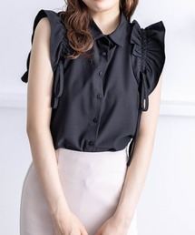 clear | リボン付キフリルノースリーブブラウス≪2024SS新作≫(シャツ/ブラウス)