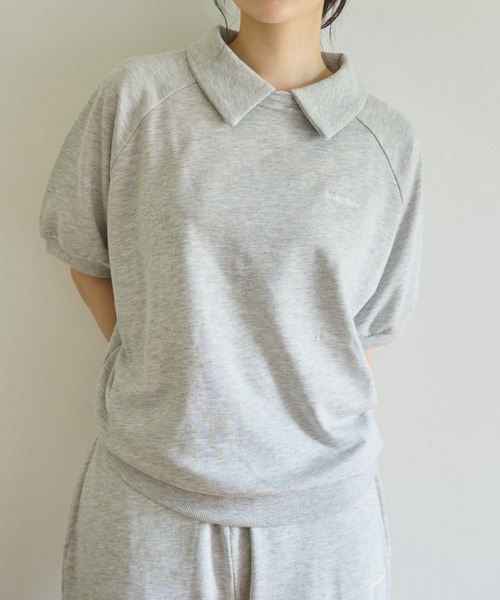 BROKEN BASE(ブロークンベース)の「S/S 襟付きワンポイント刺繍スウェット(Tシャツ/カットソー・メンズ・ブラック/ブルー/オートミール/ネイビー・MEDIUM/LARGE)」の20枚目の写真