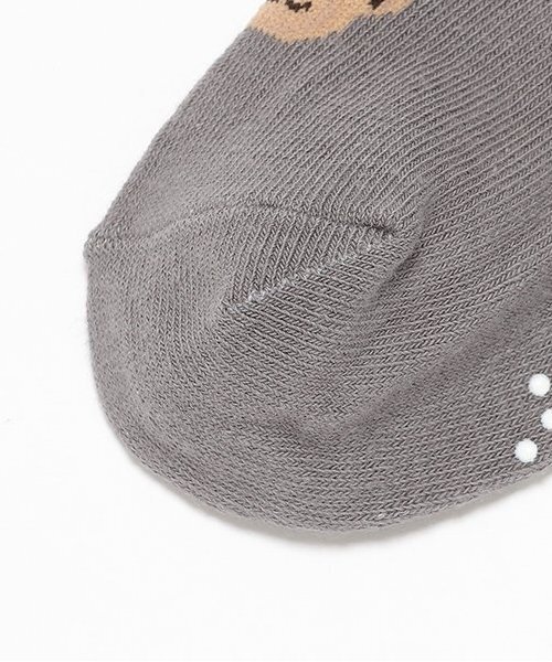 petit main（プティマイン）の「くまソックス2P（ソックス/靴下・キッズ・グレー/アイボリー/ネイビー・L/M/SS/S）」の9枚目の写真