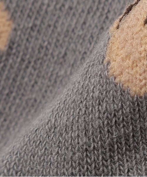 petit main（プティマイン）の「くまソックス2P（ソックス/靴下・キッズ・グレー/アイボリー/ネイビー・L/M/SS/S）」の6枚目の写真