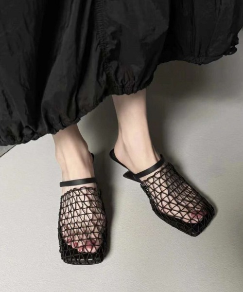 AMELY(エミリー)の「メッシュサンダル(サンダル・レディース・ブラック・37/36/35/39/38/40)」の8枚目の写真