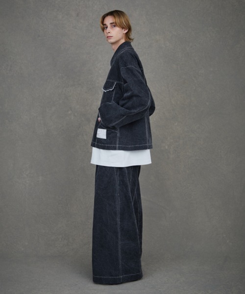 TAUPE(トープ)の「TAUPE/トープ/WASHED DENIM BAGGY PANTS(デニムパンツ・メンズ・ブラック・1/2/3)」の5枚目の写真