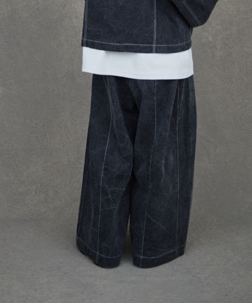 TAUPE(トープ)の「TAUPE/トープ/WASHED DENIM BAGGY PANTS(デニムパンツ・メンズ・ブラック・1/2/3)」の7枚目の写真