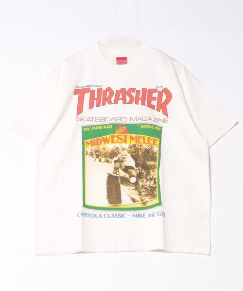 Manhattan Portage（マンハッタンポーテージ）の「S/S Print T-Shirt THRASHER（Tシャツ/カットソー・メンズ・ブラック/ホワイト・SMALL/X-LARGE/LARGE/MEDIUM）」の18枚目の写真