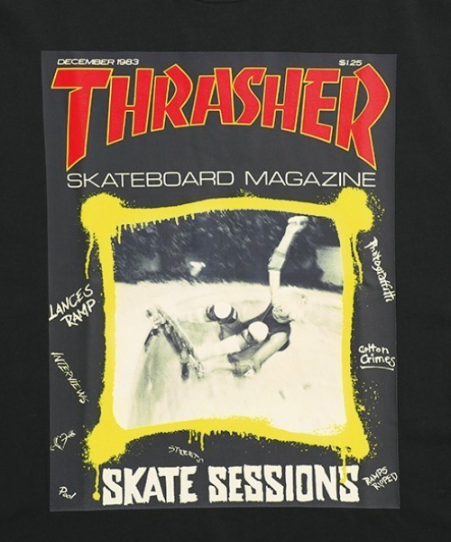 Manhattan Portage（マンハッタンポーテージ）の「S/S Print T-Shirt THRASHER（Tシャツ/カットソー・メンズ・ブラック/ホワイト・SMALL/X-LARGE/LARGE/MEDIUM）」の4枚目の写真