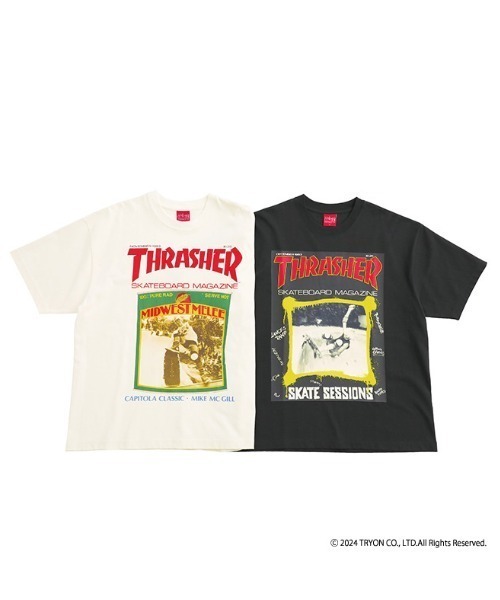 Manhattan Portage（マンハッタンポーテージ）の「S/S Print T-Shirt THRASHER（Tシャツ/カットソー・メンズ・ブラック/ホワイト・SMALL/X-LARGE/LARGE/MEDIUM）」の20枚目の写真