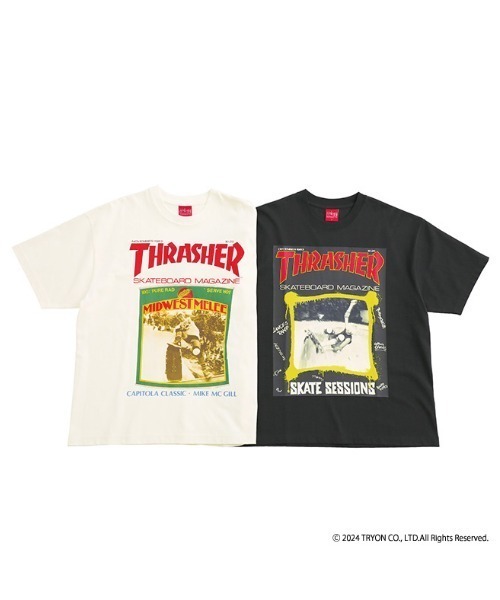Manhattan Portage（マンハッタンポーテージ）の「S/S Print T-Shirt THRASHER（Tシャツ/カットソー・メンズ・ブラック/ホワイト・SMALL/X-LARGE/LARGE/MEDIUM）」の19枚目の写真