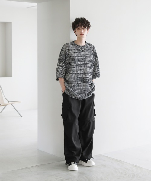 セール】オーバーサイズ2wayドレープバギーカーゴデニムパンツ12.3oz