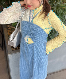 HELLO.SANFRANCISCO（ハローサンフランシスコ）の「【HELLO.SANFRANCISCO/ハローサンフランシスコ】デニムホルターネックサロペット（デニムパンツ）」