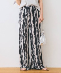 【WEB限定セール】リブワイドパンツ アニマル ストライプ