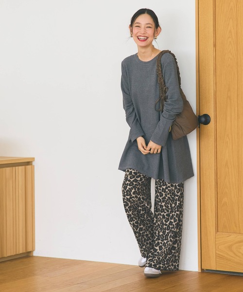 coca(coca)(コカ)の「【WEB限定セール】リブワイドパンツ アニマル ストライプ(その他パンツ・レディース・A/B・MEDIUM/LONG/SHORT)」の13枚目の写真