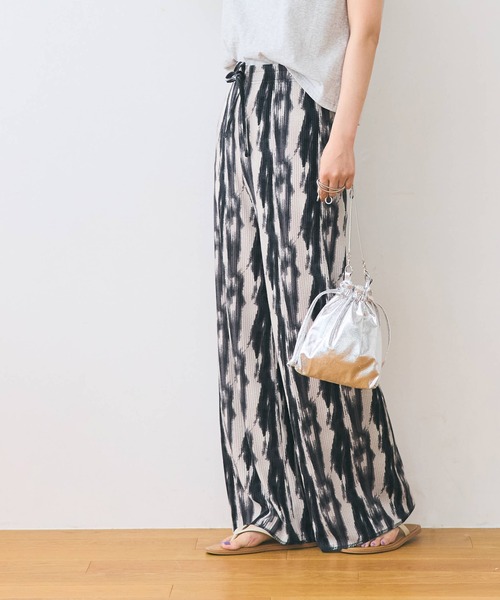 coca(coca)(コカ)の「【WEB限定セール】リブワイドパンツ アニマル ストライプ(その他パンツ・レディース・A/B・MEDIUM/LONG/SHORT)」の4枚目の写真