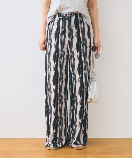 coca(coca)(コカ)の「【WEB限定セール】リブワイドパンツ アニマル ストライプ(その他パンツ・レディース・A/B・MEDIUM/LONG/SHORT)」の6枚目の写真