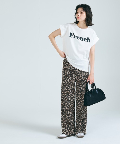 coca(coca)(コカ)の「【WEB限定セール】リブワイドパンツ アニマル ストライプ(その他パンツ・レディース・A/B・MEDIUM/LONG/SHORT)」の11枚目の写真