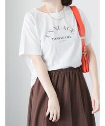 Te chichi TERRASSE | 【抗菌防臭】フロントロゴプリントTシャツ(Tシャツ/カットソー)