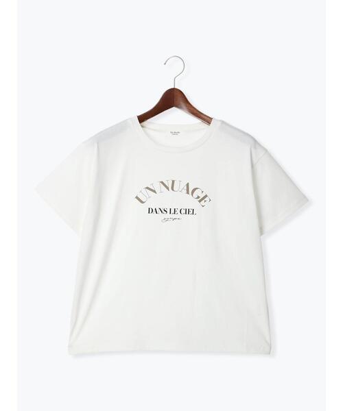 Te chichi TERRASSE（テチチテラス）の「【抗菌防臭】フロントロゴプリントTシャツ（Tシャツ/カットソー・レディース・オフホワイト/チャコールグレー/モカ・F）」の17枚目の写真