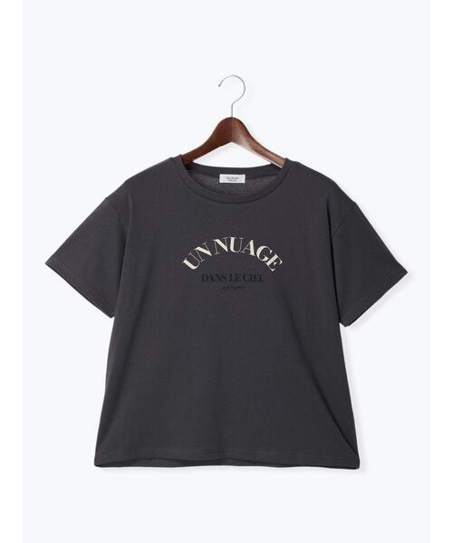 Te chichi TERRASSE（テチチテラス）の「【抗菌防臭】フロントロゴプリントTシャツ（Tシャツ/カットソー・レディース・オフホワイト/チャコールグレー/モカ・F）」の18枚目の写真