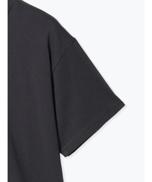 Te chichi TERRASSE（テチチテラス）の「【抗菌防臭】フロントロゴプリントTシャツ（Tシャツ/カットソー・レディース・オフホワイト/チャコールグレー/モカ・F）」の6枚目の写真