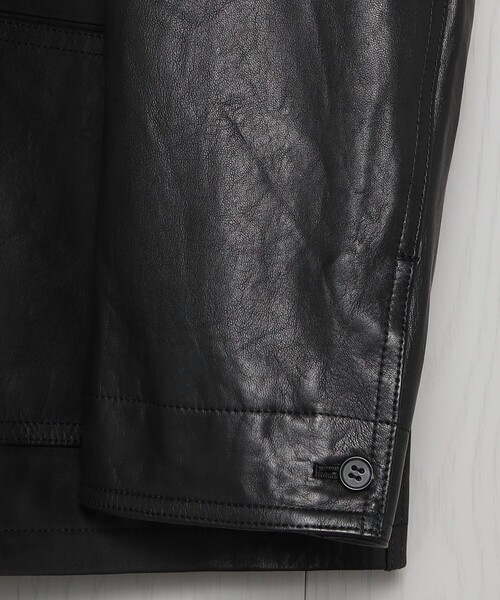 H　BEAUTY&YOUTH UNITED ARROWS（エイチビューティーアンドユースユナイテッドアローズ）の「＜H＞シープレザーカバーオール（カバーオール・レディース・ブラック・M/S）」の7枚目の写真
