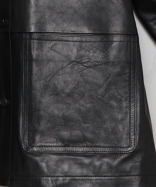 H　BEAUTY&YOUTH UNITED ARROWS（エイチビューティーアンドユースユナイテッドアローズ）の「＜H＞シープレザーカバーオール（カバーオール・レディース・ブラック・M/S）」の9枚目の写真