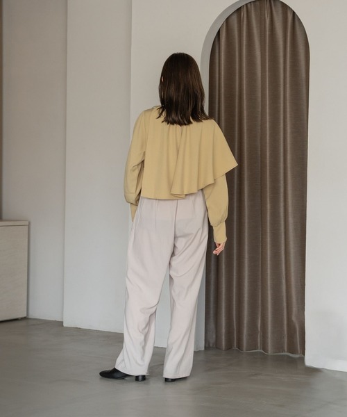 raffime（ラフィミー）の「バルーンスリーブケープフリルブラウス（シャツ/ブラウス・レディース・アイボリー/モカ/マスタード・フリー）」の7枚目の写真