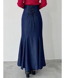 MERCURYDUO | バックレースアップストレッチマーメイドスカート(スカート)