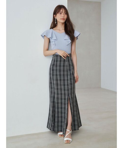 MERCURYDUO(マーキュリーデュオ)の「バックレースアップストレッチマーメイドスカート(スカート・レディース・その他1/インディゴブルー・X-SMALL/MEDIUM/SMALL)」の16枚目の写真