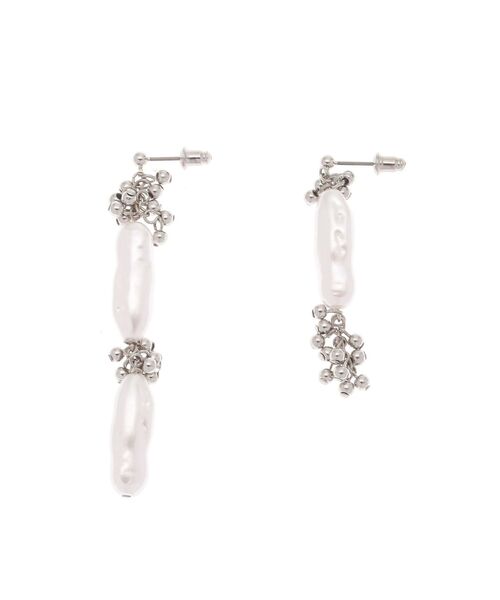 LAGUNAMOON（ラグナムーン）の「LADYキャビアビーズ淡水ピアス（ピアス（両耳用）・レディース・シルバー/ゴールド・FREE）」の2枚目の写真