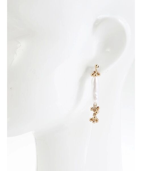 LAGUNAMOON（ラグナムーン）の「LADYキャビアビーズ淡水ピアス（ピアス（両耳用）・レディース・シルバー/ゴールド・FREE）」の7枚目の写真