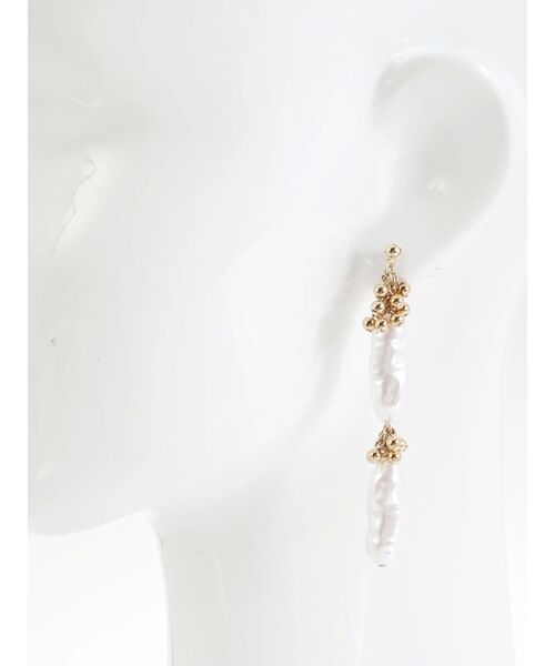 LAGUNAMOON（ラグナムーン）の「LADYキャビアビーズ淡水ピアス（ピアス（両耳用）・レディース・シルバー/ゴールド・FREE）」の8枚目の写真