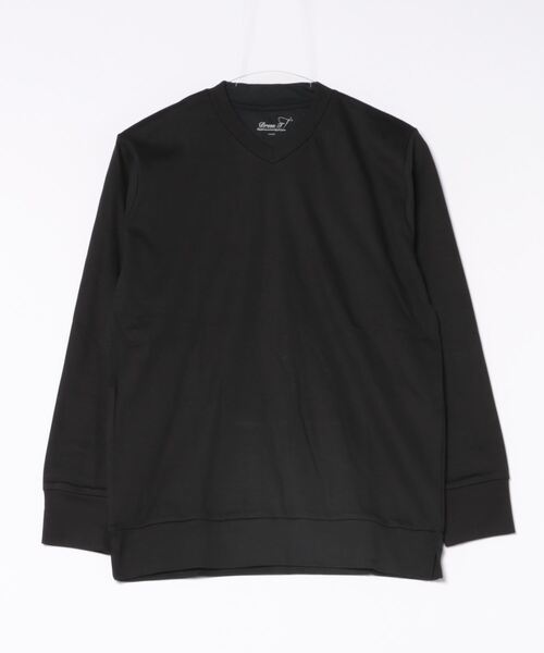 TAKA-Q(タカキュー)の「Tシャツ メンズ 長袖 ストレッチ 綿 コットン 無地 Vネック ドレスT(Tシャツ/カットソー・メンズ・ダークウッド/イエロー/ブラック/ホワイト・LARGE/X-LARGE/S/MEDIUM)」の17枚目の写真