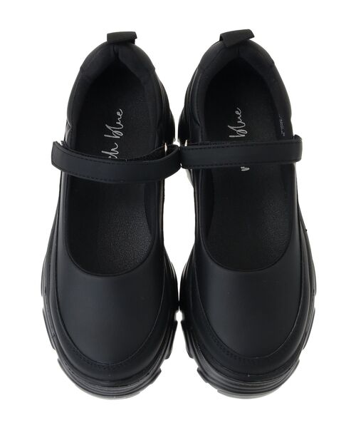 Green　Parks（グリーンパークス）の「・rich　blue　厚底ストラップスニーカー（スニーカー・レディース・アイボリー/ブラック・LL/S/M/L）」の14枚目の写真