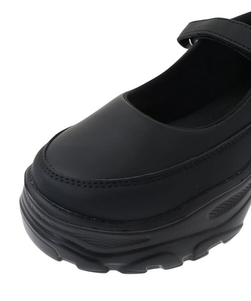 Green　Parks（グリーンパークス）の「・rich　blue　厚底ストラップスニーカー（スニーカー・レディース・アイボリー/ブラック・LL/S/M/L）」の18枚目の写真