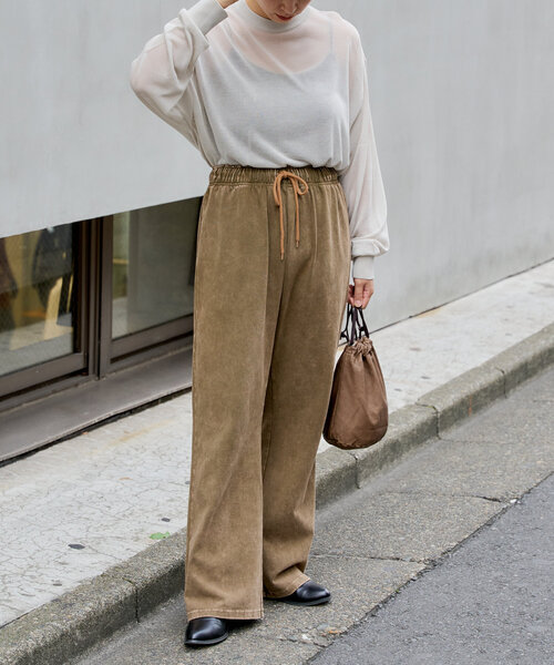 WHIMSIC(ウィムジック)の「【UNISEX】シアーニットプルオーバー(ニット/セーター・レディース・グレー/ブラウン/ネイビー・FREE)」の5枚目の写真