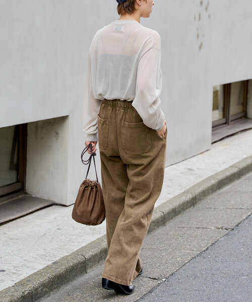 WHIMSIC(ウィムジック)の「【UNISEX】シアーニットプルオーバー(ニット/セーター・レディース・グレー/ブラウン/ネイビー・FREE)」の6枚目の写真