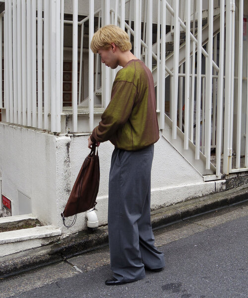 WHIMSIC(ウィムジック)の「【UNISEX】シアーニットプルオーバー(ニット/セーター・レディース・グレー/ブラウン/ネイビー・FREE)」の19枚目の写真