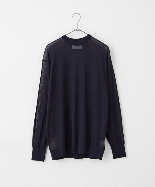 WHIMSIC(ウィムジック)の「【UNISEX】シアーニットプルオーバー(ニット/セーター・レディース・グレー/ブラウン/ネイビー・FREE)」の21枚目の写真