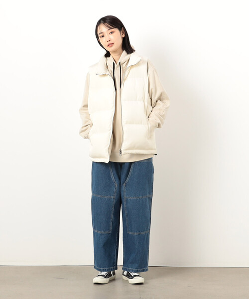 Purple&Yellow（パープルアンドイエロー）の「ポリエステルタフタ中綿ベスト（ベスト・メンズ・アイボリー/ブラック・SMALL/MEDIUM/LARGE）」の6枚目の写真