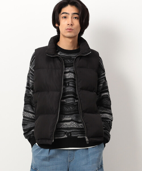 Purple&Yellow（パープルアンドイエロー）の「ポリエステルタフタ中綿ベスト（ベスト・メンズ・アイボリー/ブラック・SMALL/MEDIUM/LARGE）」の10枚目の写真